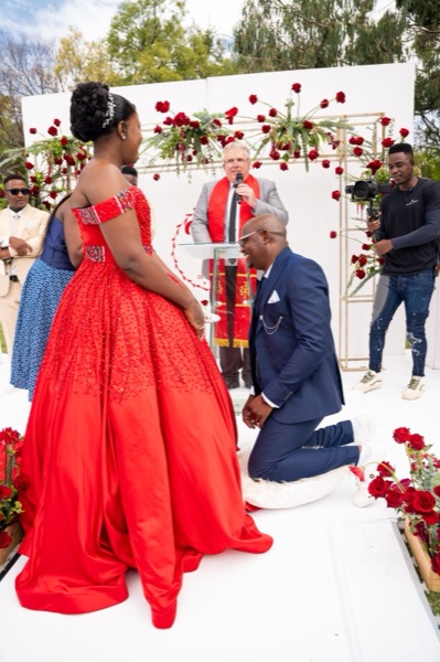 Wedding ceremony by Dr. Gerrit Rademeyer in Petrusville